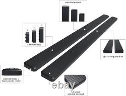 5 Running Boards Side Steps Black For 01-13 Chevy Silverado GMC Sierra Crew Cab