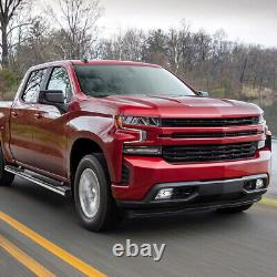 5 Stainless Running Board Step Nerf Bar for 19-24 Silverado Sierra Crew Cab