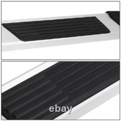 6Flat Aluminum Coat Step Bar Running Board for Silverado Sierra Crew Cab 19-22