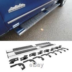 6 07-18 Silverado Sierra Crew Cab Nerf Bars Side Step OE Running Boards withCover