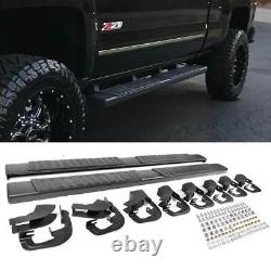 6 07-18 Silverado/Sierra Crew Cab Nerf Bars Side Steps Running Boards withCovers