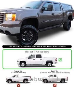 6.5 Running Boards Side Steps For 01-07 Chevy Silverado GMC Sierra Crew Cab