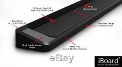 6 Black iBoard Running Boards Fit 01-07 Chevy Silverado/GMC Sierra Crew Cab