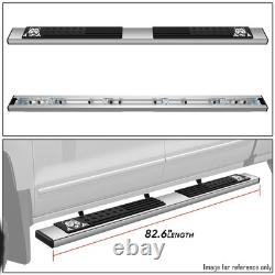 6 Chrome Running Board Side Step Nerf Bar For 07-19 Silverado Sierra Crew Cab