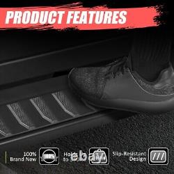 6 Flat Running Boards for Silverado Sierra 1500 2500 3500 HD Crew Cab 19-24