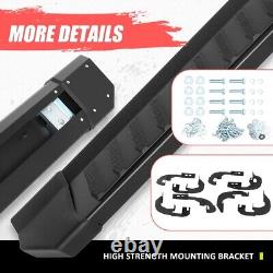6 Flat Running Boards for Silverado Sierra 1500 2500 3500 HD Crew Cab 19-24