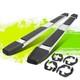 6 Flat Style Polish Step Bar Running Boards For Silverado Sierra Crew Cab 17-19