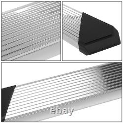 6 Nerf Bar Running Boards Pleated Step Pad for Silverado Sierra Crew Cab 19-22