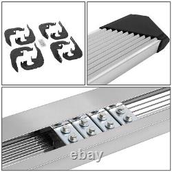 6 Nerf Bar Running Boards Pleated Step Pad for Silverado Sierra Crew Cab 19-22
