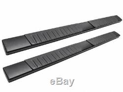 6 Running Boards For 07-18 GMC Sierra Chevy Silverado Crew Cab Black Side Steps