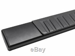 6 Running Boards For 07-18 GMC Sierra Chevy Silverado Crew Cab Black Side Steps