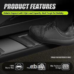 6 Step Bar Running Boards for Silverado/Sierra 1500 2500 3500HD Crew Cab 19-25