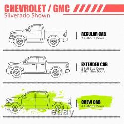 6 Step Bar Running Boards for Silverado/Sierra 1500 2500 3500HD Crew Cab 19-25