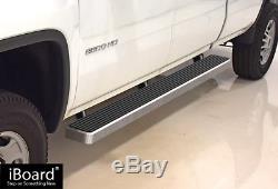 6 iBoard Running Boards Nerf Bars Fit 07-18 Chevy Silverado GMC Sierra Crew Cab