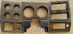 73-80 chevy GMC NEW pickup truck dash bezel gauge cluster cover woodgrain wood