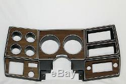 73-80 chevy GMC NEW pickup truck dash bezel gauge cluster cover woodgrain wood