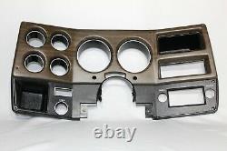 75-80 NEW Woodgrain Chevy GMC pickup truck dash bezel gauge cluster cover witho AC