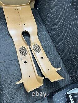 88-94 Chevy GMC Regular Cab Truck Left & Right B Pillar Trim Molding DARK TAN