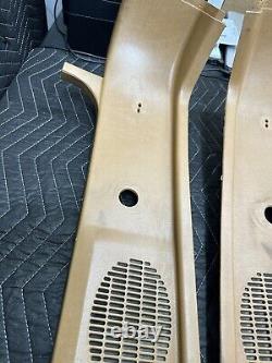 88-94 Chevy GMC Regular Cab Truck Left & Right B Pillar Trim Molding DARK TAN
