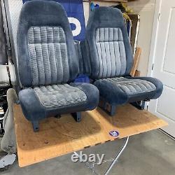 88-94 Obs Chevy Silverado Blazer Gmc Sierra Jimmy Blue Bucket Seats Manual C/k