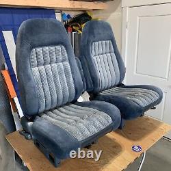 88-94 Obs Chevy Silverado Blazer Gmc Sierra Jimmy Blue Bucket Seats Manual C/k