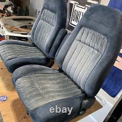 88-94 Obs Chevy Silverado Blazer Gmc Sierra Jimmy Blue Bucket Seats Manual C/k