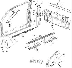 99-06 Chev Silverado/GMC Sierra Crew Cab Door Sill Bracket Front & Rear PAIR L/R