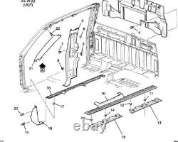 99-06 Chev Silverado/GMC Sierra Crew Cab Door Sill Bracket Front & Rear PAIR L/R