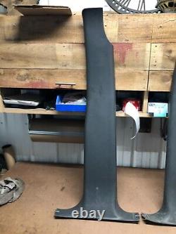 99-06 Chevrolet Silverado GMC Sierra Crew Cab LH RH B Pillar Trim PAIR Dk Pewter