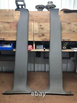 99-06 Chevrolet Silverado GMC Sierra Crew Cab LH RH B Pillar Trim PAIR Gray 92