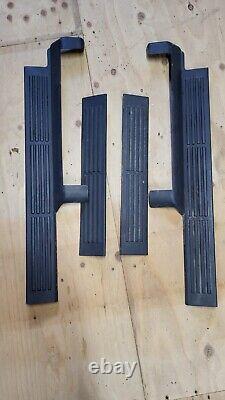 99-06 LH RH Front Rear Door Sill Plate Silverado Sierra Avalanche DARK GREY set