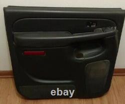99-07 SILVERADO SIERRA 1500 2500 3500 Crew Cab LEFT REAR Door Trim Panel DK GREY