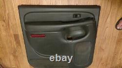 99-07 SILVERADO SIERRA 1500 2500 3500 Crew Cab LEFT REAR Door Trim Panel DK GREY