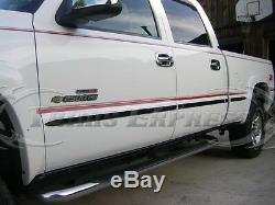 99-2006 Silverado/Sierra Crew Cab 6.5' Short Bed Flat Body Side Molding Trim 2