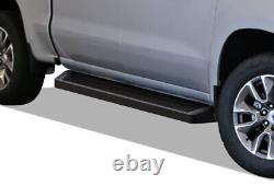 APS Black Running Boards Fit 19-25 Chevy Silverado GMC Sierra Crew Cab