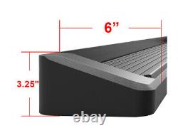 APS Black Running Boards Fit 19-25 Chevy Silverado GMC Sierra Crew Cab