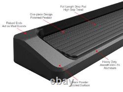 APS Black Running Boards Fit 19-25 Chevy Silverado GMC Sierra Crew Cab