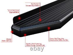 APS Black Running Boards Style Fit 01-07 Chevy Silverado GMC Sierra Crew Cab