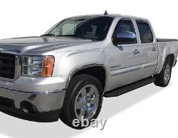 APS Black Running Boards Style Fit 01-07 Chevy Silverado GMC Sierra Crew Cab