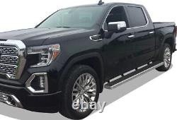 APS Premium Wheel-to-Wheel Steps Fit 19-24 Silverado Sierra Crew Cab 5.5ft Bed
