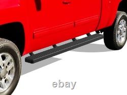 APS Running Boards 5-inch Black Fit 07-18 Chevy Silverado GMC Sierra Crew Cab