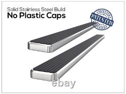 APS Running Boards 6 inches Fit 01-13 Chevy Silverado GMC Sierra Crew Cab