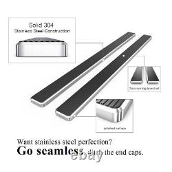 APS Running Boards 6 inches Fit 01-13 Chevy Silverado GMC Sierra Crew Cab