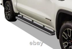 APS Stainless Steel 5in Bar Fit 19-25 Chevy Silverado GMC Sierra Crew Cab