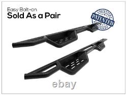 APS Wheel to Wheel Black Nerf Bar For 19-24 Silverado Sierra Crew Cab 5.5ft Bed