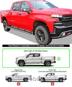 APS Wheel to Wheel Boards 5in Fit 19-24 Silverado Sierra Crew Cab 5.5ft Bed