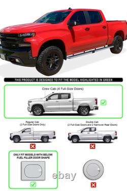 APS Wheel to Wheel Boards 5in Fit 19-25 Silverado Sierra Crew Cab 5.5ft Bed