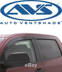 AVS 894033 Low-Profile Ventvisor 4Pc Smoke 2014-16 Chevy Silverado GMC Crew Cab