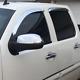 Avs Chrome Rain Guards Vent Visors 2008-2013 Silverado & Gmc Sierra Crew Cab