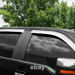 AVS Side Window Deflectors For Silverado & Sierra Crew Cab 2007-2014 684515